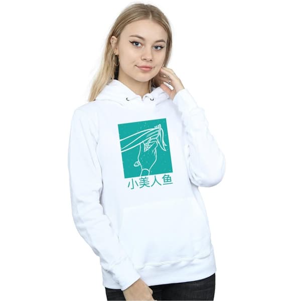 Disney Princess Womens/Ladies Ariel The Little Mermaid Hair Stroke Hoodie