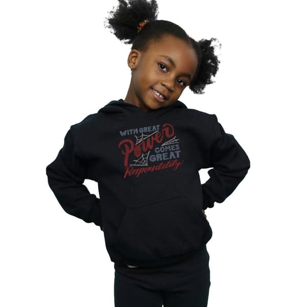 Marvel Girls Spider-Man Great Responsibility Hoodie