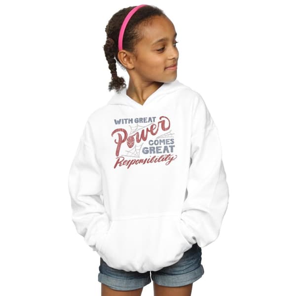 Marvel Girls Spider-Man Great Responsibility Hoodie