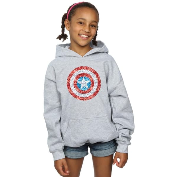 Marvel Girls Captain America Pixelated Shield Hoodie