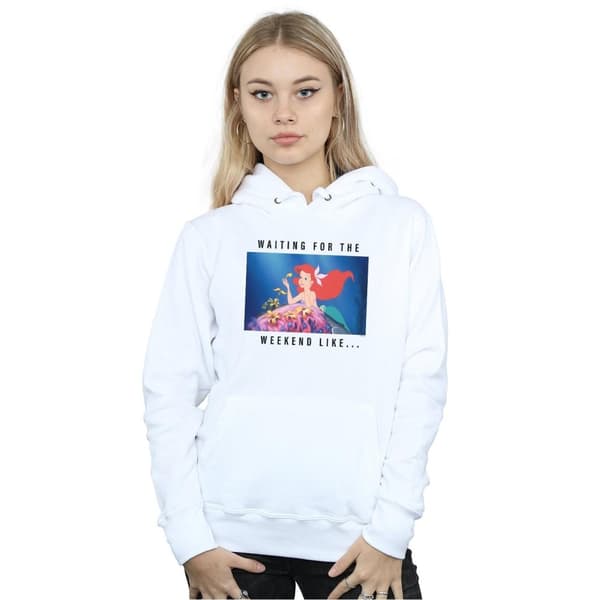Disney Princess Womens/Ladies Ariel Waiting For The Weekend Hoodie