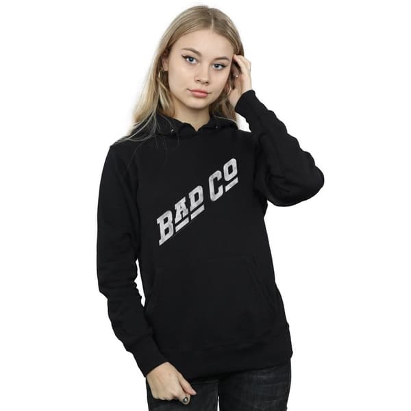 Bad Company Kvinnor/Damer med nödställd logotyp i huvtröja