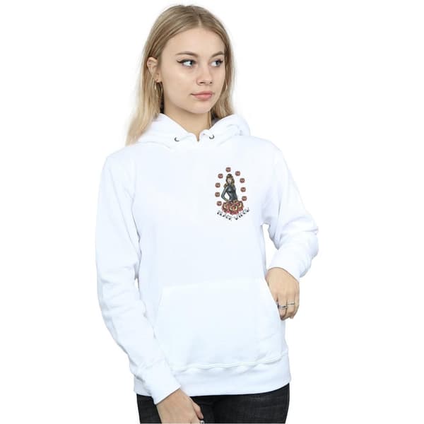 Marvel Womens/Ladies Black Widow Tattoo Breast Print Hoodie