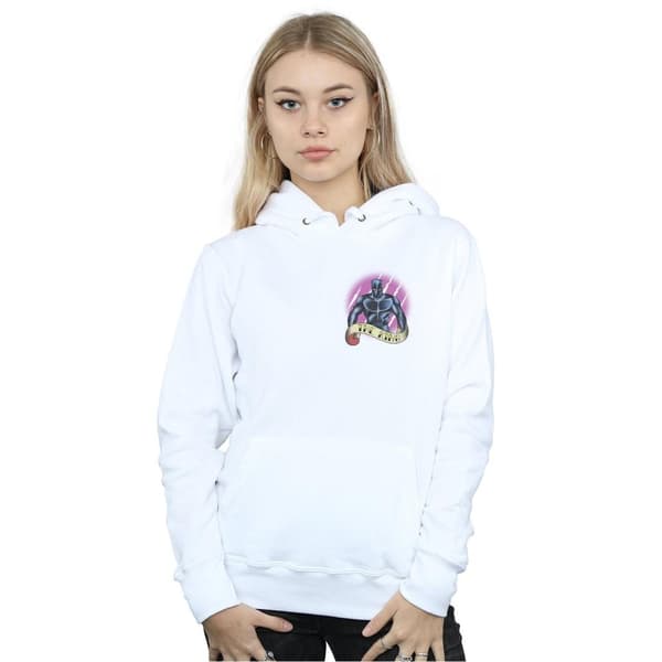 Marvel Womens/Ladies Black Panther Tattoo Breast Print Hoodie
