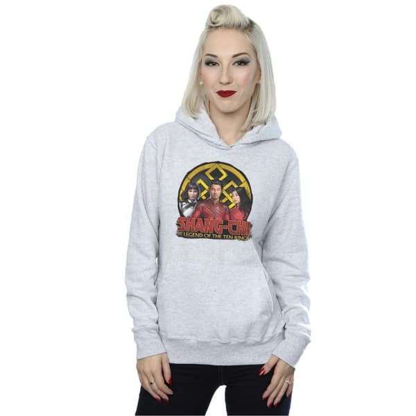Marvel Kvinnor/Ladies Shang-Chi And The Legend Of The Ten Rings Group Logo Emblem Hoodie