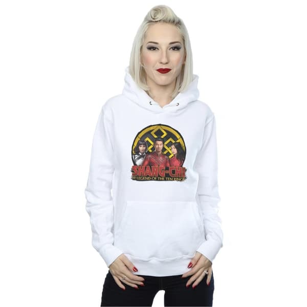Marvel Kvinnor/Ladies Shang-Chi And The Legend Of The Ten Rings Group Logo Emblem Hoodie