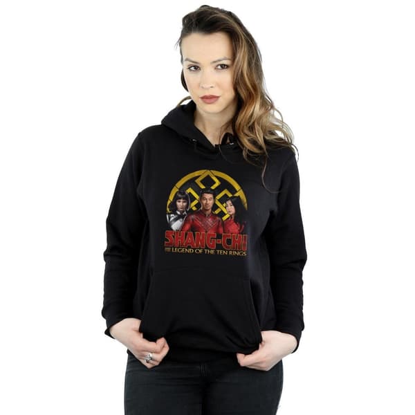 Marvel Kvinnor/Ladies Shang-Chi And The Legend Of The Ten Rings Group Logo Emblem Hoodie