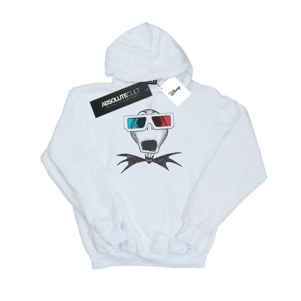 Disney Pojkar Nightmare Before Christmas Jack Skellington - huvtröja med 3D-glasögon