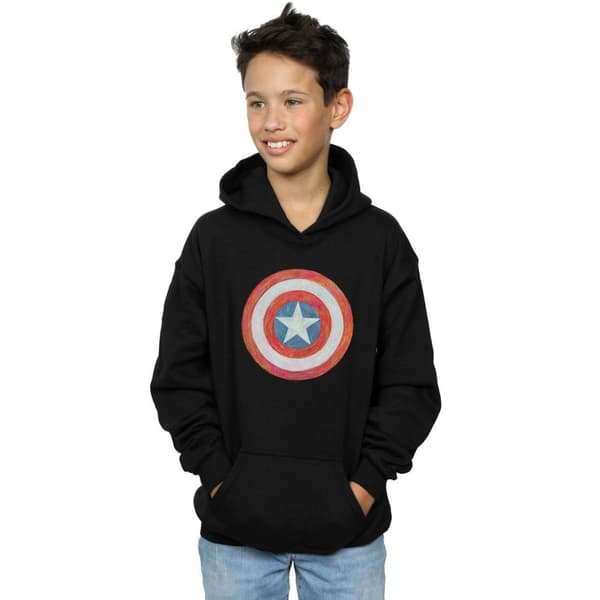 Marvel Boys Captain America Sketched Shield Hoodie