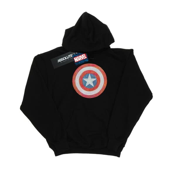Marvel Boys Captain America Sketched Shield Hoodie