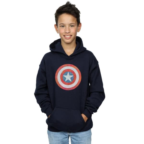 Marvel Boys Captain America Sketched Shield Hoodie