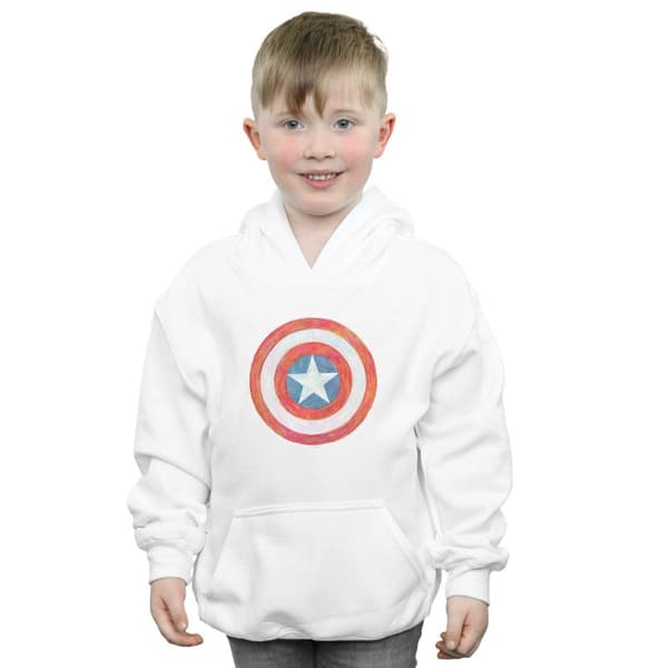 Marvel Boys Captain America Sketched Shield Hoodie