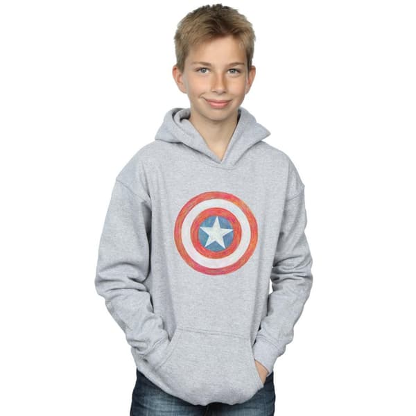 Marvel Boys Captain America Sketched Shield Hoodie