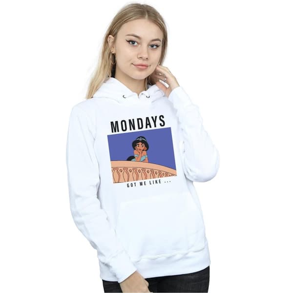 Disney Princess Kvinnor/Damer Jasmine Mondays Got Me Like Huvtröja