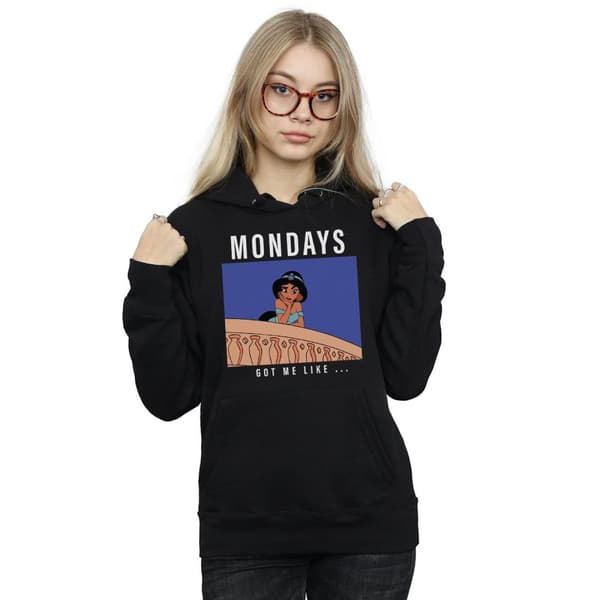 Disney Princess Kvinnor/Damer Jasmine Mondays Got Me Like Huvtröja