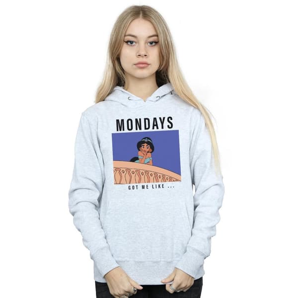 Disney Princess Kvinnor/Damer Jasmine Mondays Got Me Like Huvtröja