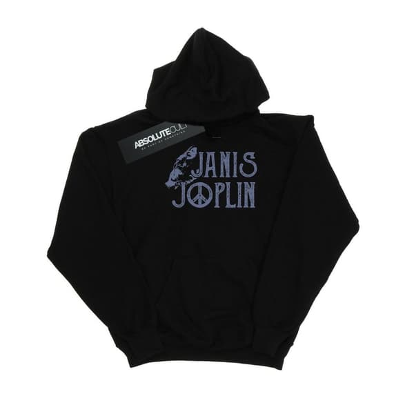 Janis Joplin Womens/Ladies Type Logo Hoodie