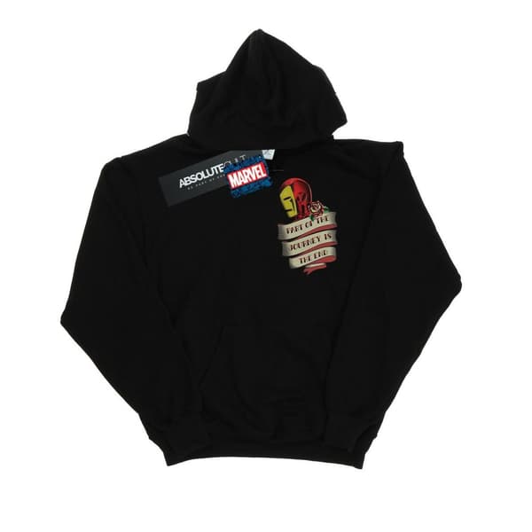 Marvel Girls Iron Man Tattoo Journey Breast Print Hoodie