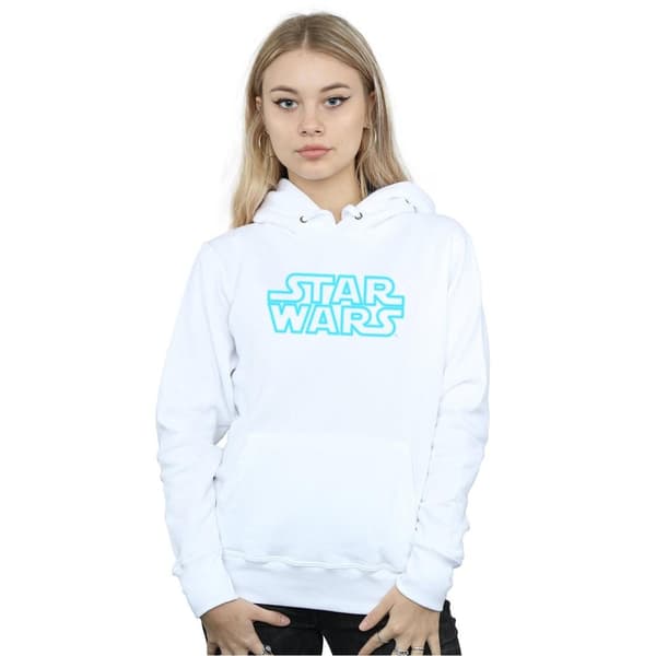 Star Wars Kvinnor/Ladies Neon Sign Logo Hoodie