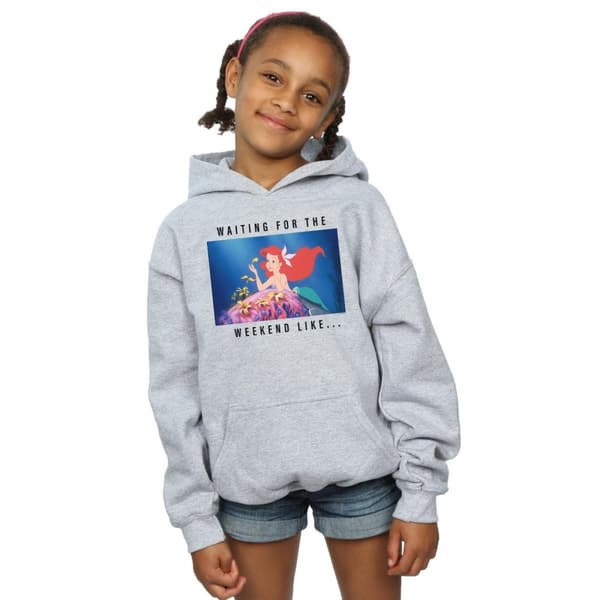 Disney Princess Girls Ariel Waiting For The Weekend Hoodie