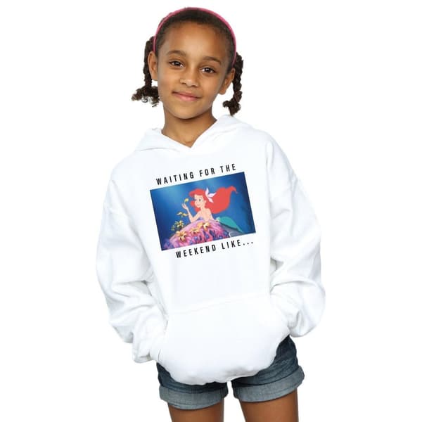 Disney Princess Girls Ariel Waiting For The Weekend Hoodie