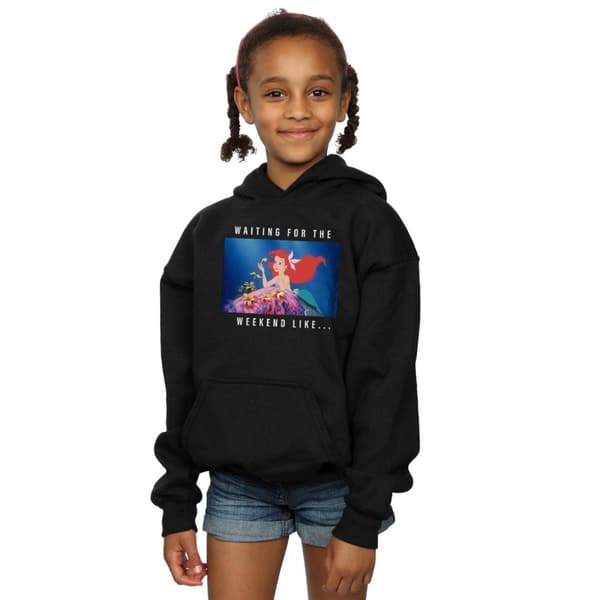 Disney Princess Girls Ariel Waiting For The Weekend Hoodie