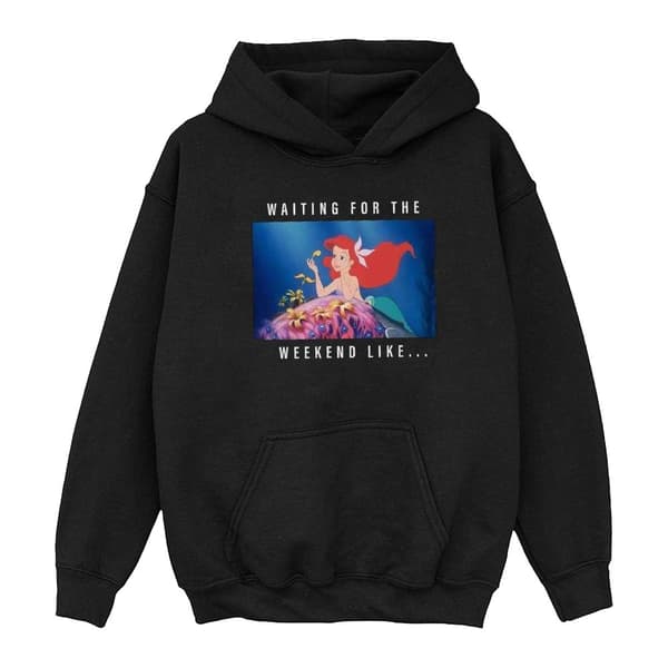 Disney Princess Girls Ariel Waiting For The Weekend Hoodie