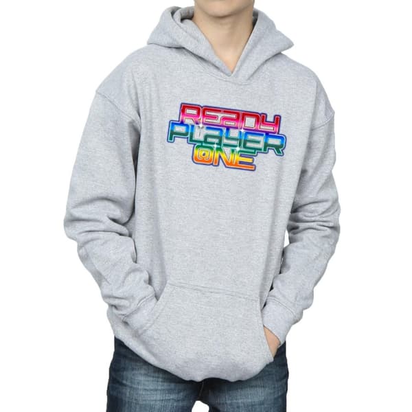 Ready Player One Boys Rainbow Logo Hoodie