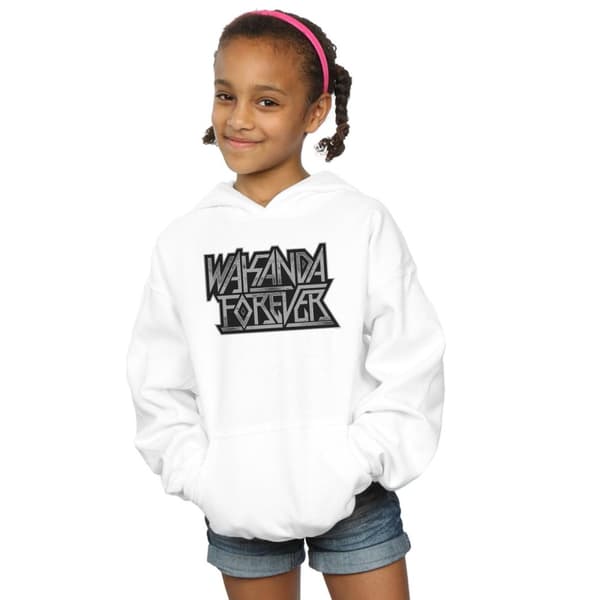 Marvel Girls Wakanda Forever Logo Hoodie