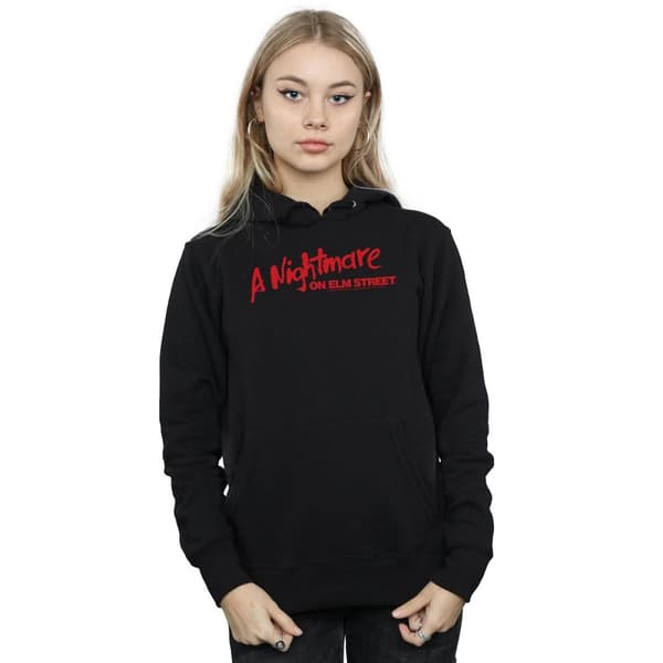 A Nightmare On Elm Street Womens/Ladies Red Logo Hoodie