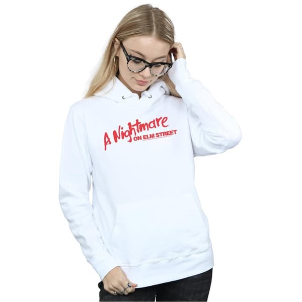 A Nightmare On Elm Street Womens/Ladies Red Logo Hoodie