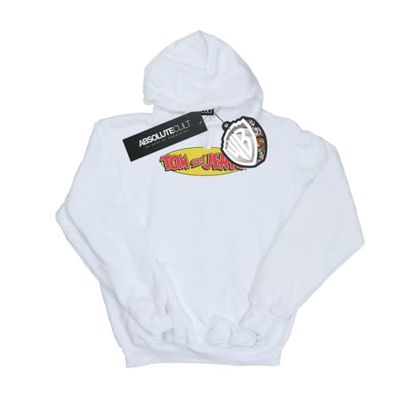 Tom And Jerry Womens/Ladies Inline Logo Hoodie