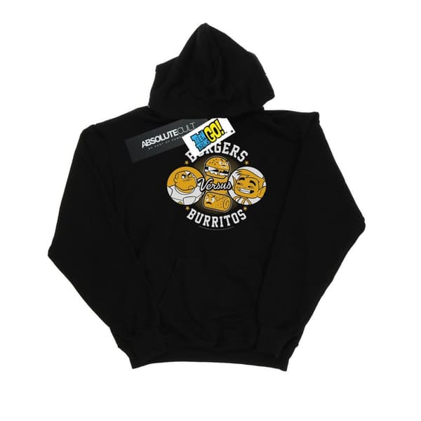 DC Comics Womens/Ladies Teen Titans Go Burgers Vs Burritos Hoodie