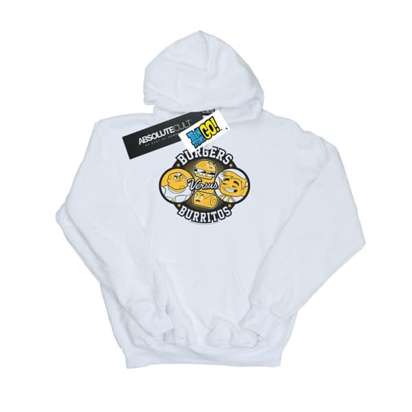 DC Comics Womens/Ladies Teen Titans Go Burgers Vs Burritos Hoodie