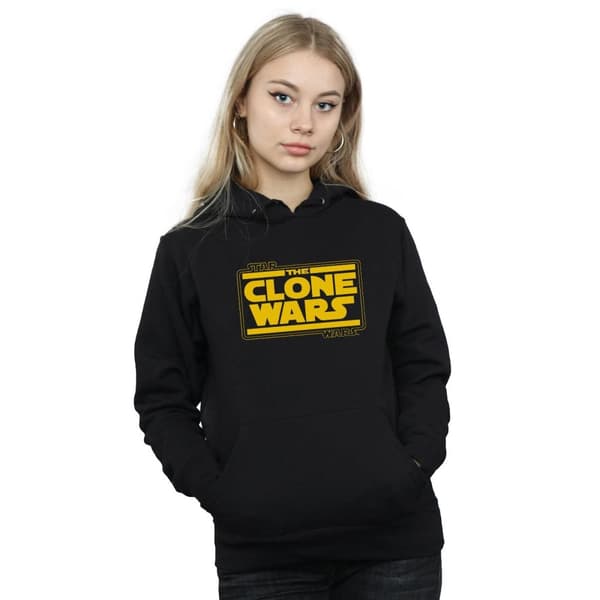 Star Wars Huvtröja med Clone Wars-logga för damer/damer