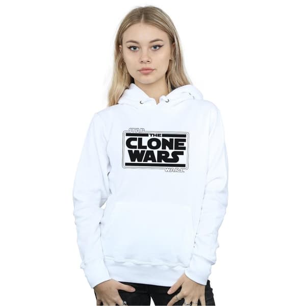 Star Wars Huvtröja med Clone Wars-logga för damer/damer