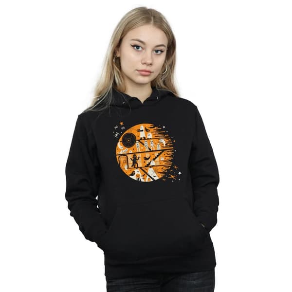 Star Wars Womens/Ladies Spooky Death Star Hoodie