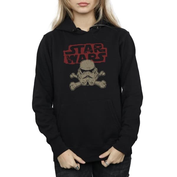 Star Wars Kvinnor/Ladies Stormtrooper Skull Logo Hoodie