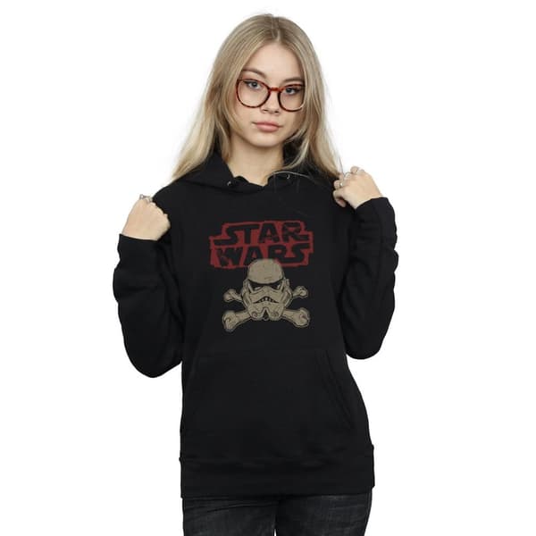 Star Wars Kvinnor/Ladies Stormtrooper Skull Logo Hoodie