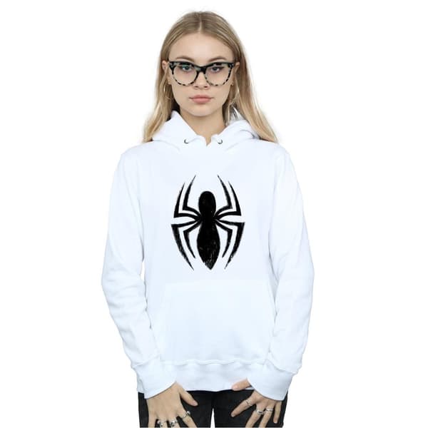 Marvel Womens/Ladies Spider-Man Ultimate Spider Logo Hoodie