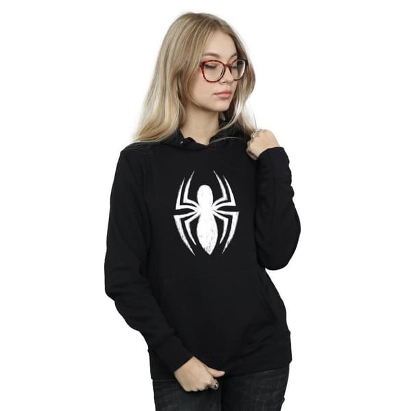 Marvel Womens/Ladies Spider-Man Ultimate Spider Logo Hoodie