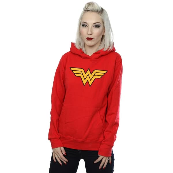 DC Comics Huvtröja med Wonder Woman-logga för damer/damer