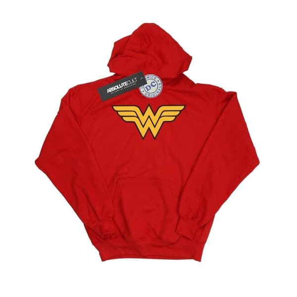 DC Comics Huvtröja med Wonder Woman-logga för damer/damer Red XL