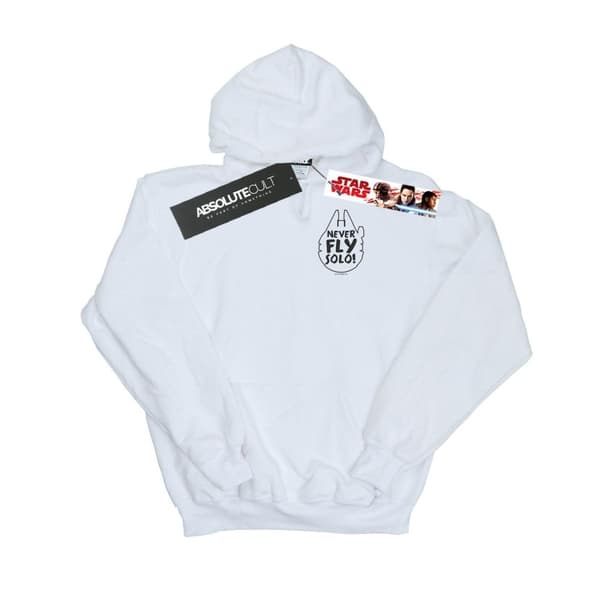 Star Wars Kvinnor/Damer Never Fly Solo Hoodie