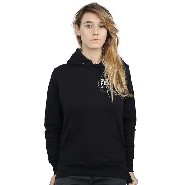Star Wars Kvinnor/Damer Never Fly Solo Hoodie
