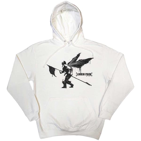 Linkin Park Unisex Adult Street Soldier Hoodie White M