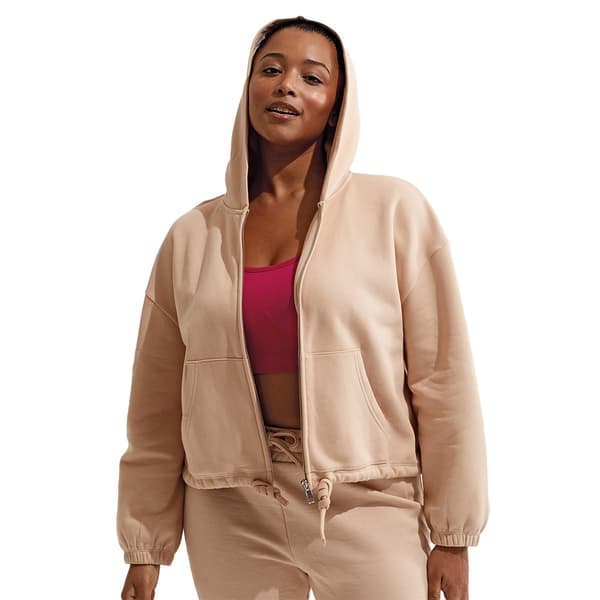 TriDri Womens/Ladies Recycled Cropped Oversized Full Zip Hoodie