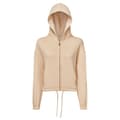 Miniatyrbillede 1 af 3: TriDri Womens/Ladies Recycled Cropped Oversized Full Zip Hoodie