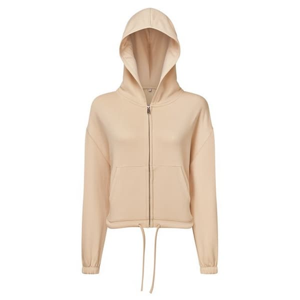 TriDri Womens/Ladies Recycled Cropped Oversized Full Zip Hoodie