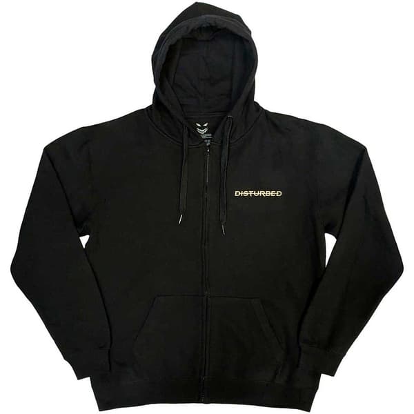 Disturbed Unisex Adult The Face Back Print Full Zip Hoodie
